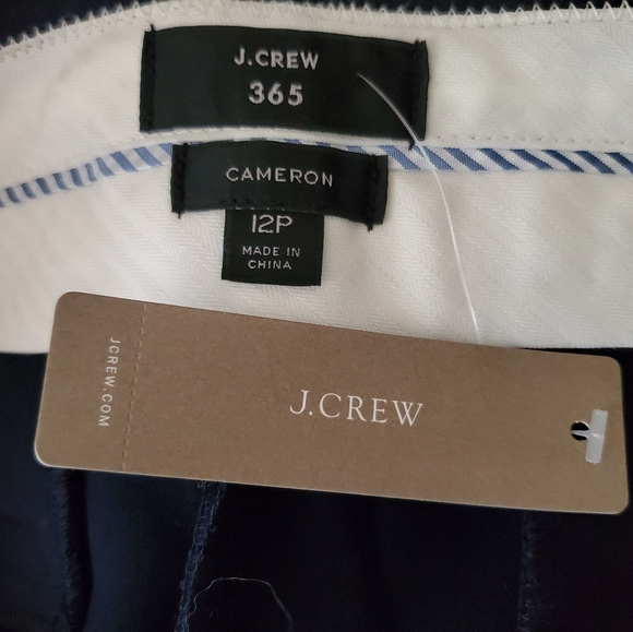 J. Crew Cameron Slim Crop Pant Navy Blue NEW 12P - Picture 7 of 7